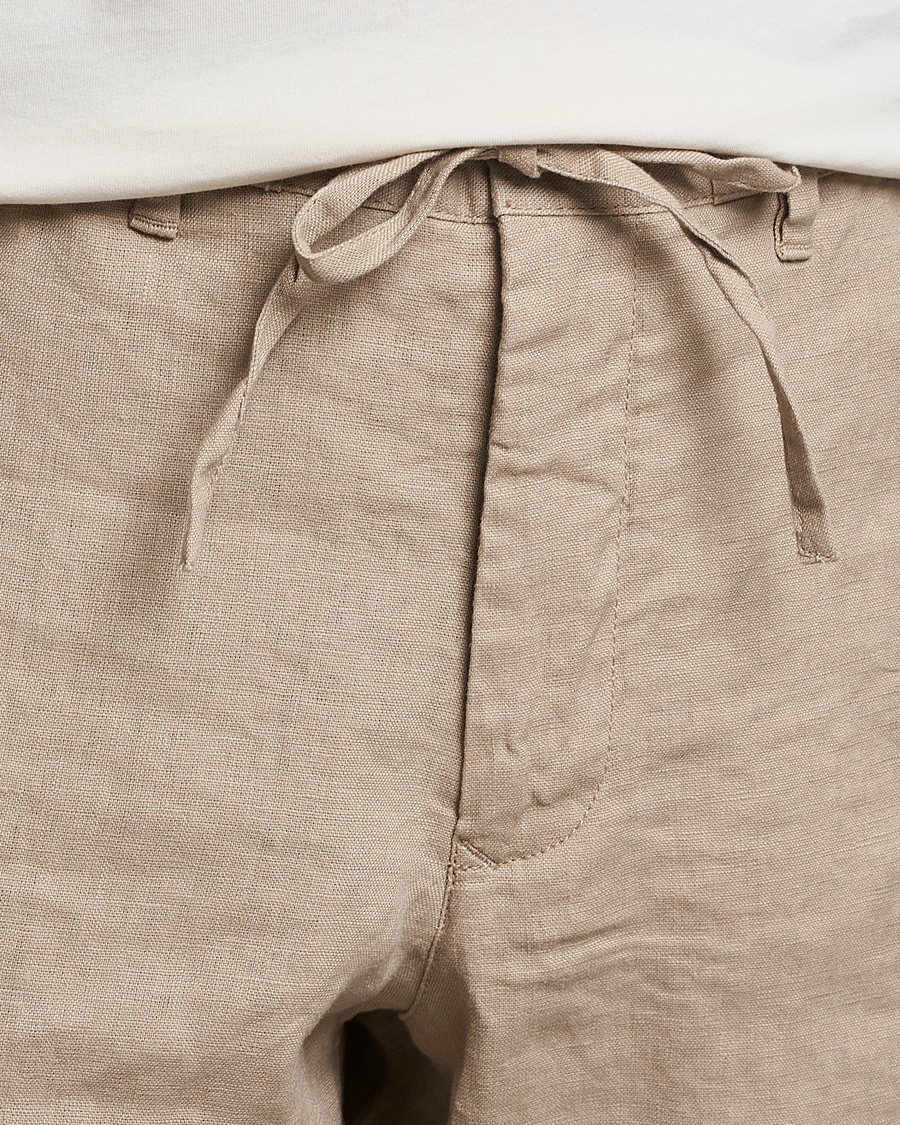 Herre | Shorts | GANT | Relaxed Linen Drawstring Shorts Concrete Beige