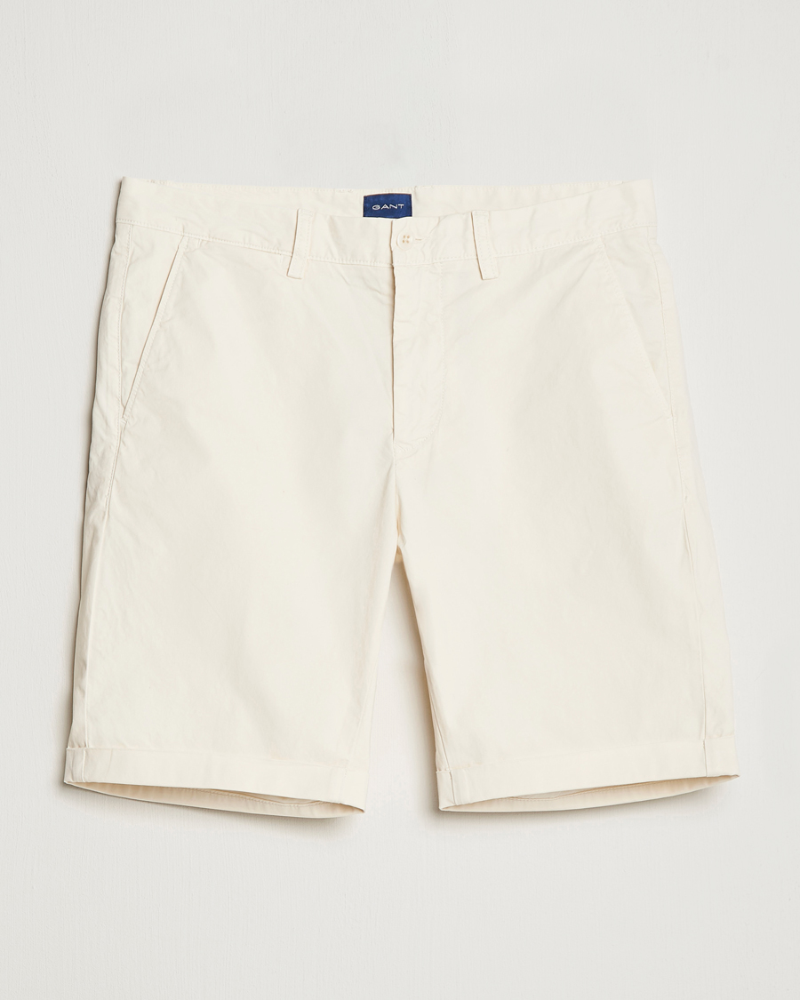 Herre | Shorts | GANT | Regular Sunbleached Shorts Cream