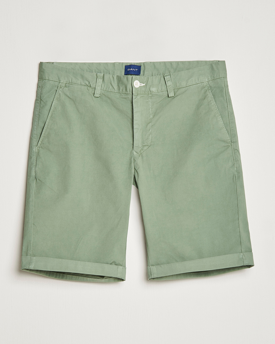 Herre | Shorts | GANT | Regular Sunbleached Shorts Calamata Green
