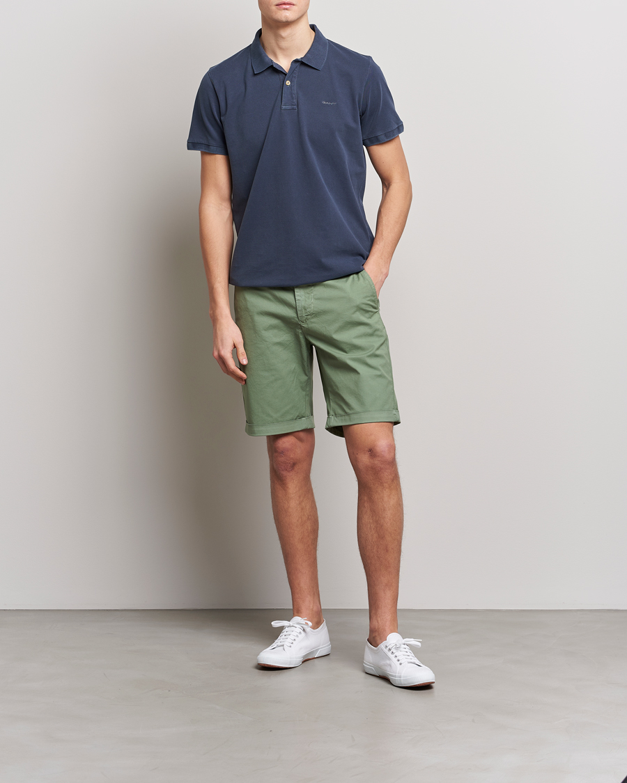 Herre | Shorts | GANT | Regular Sunbleached Shorts Calamata Green