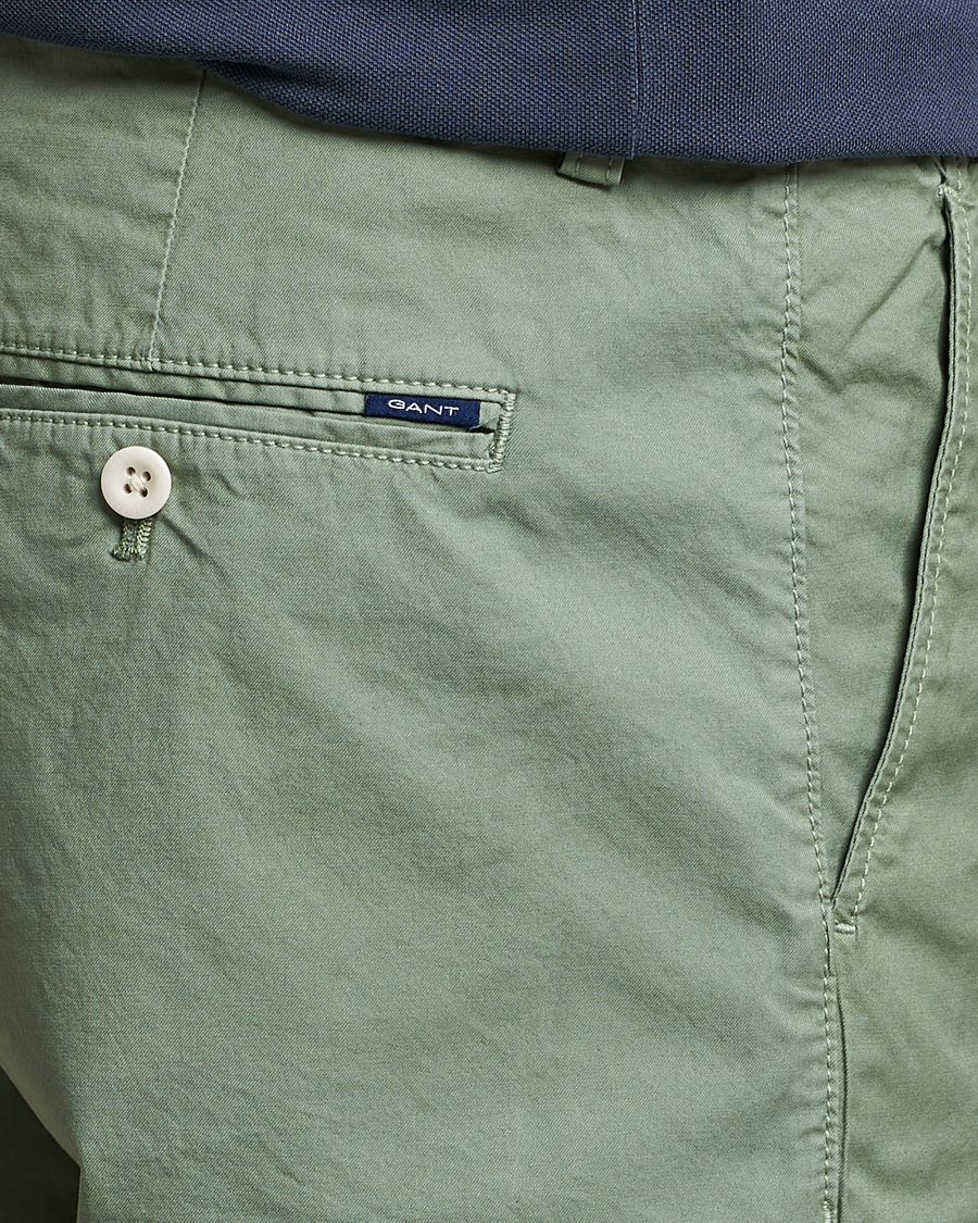 Herre | Shorts | GANT | Regular Sunbleached Shorts Calamata Green