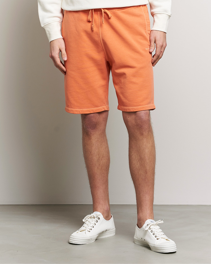 Herre | Joggebukseshorts | GANT | Sunbleached Sweatshorts Apricot Orange