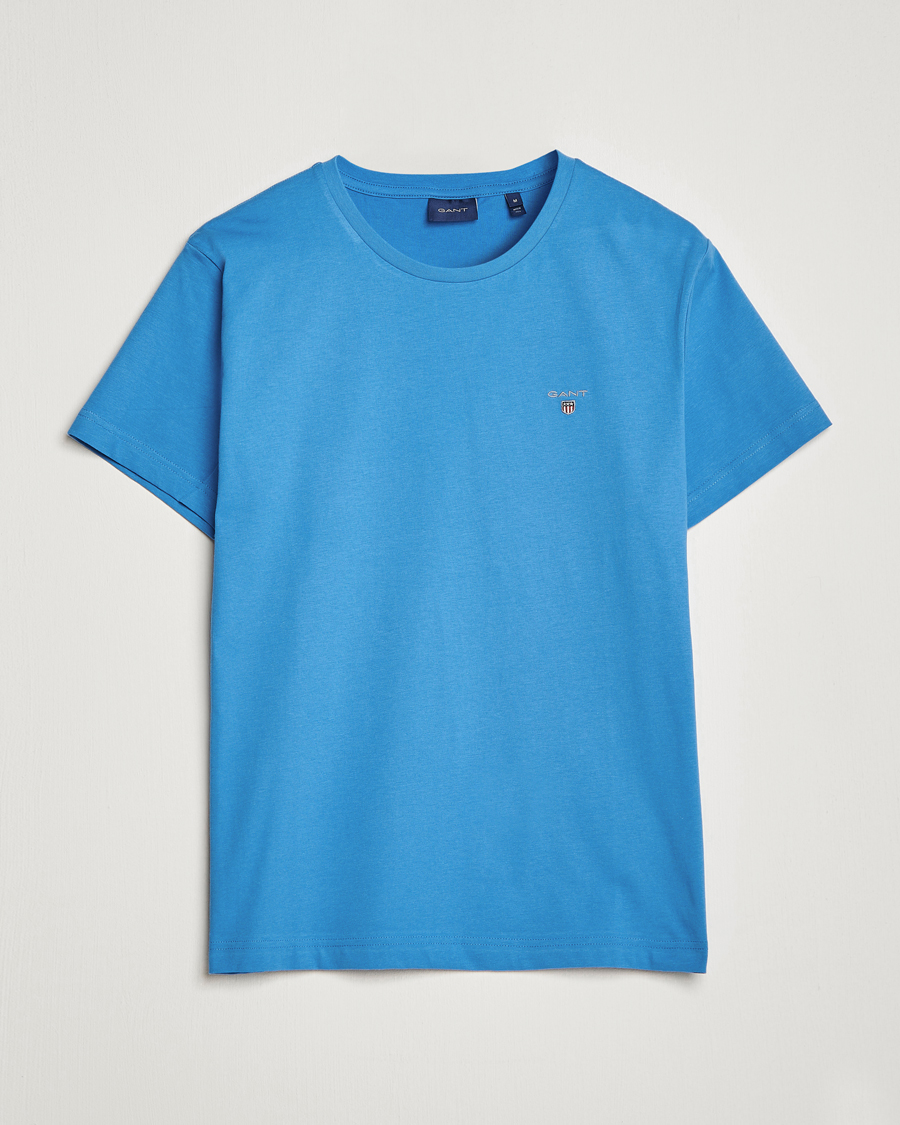 Herre | T-Shirts | GANT | The Original T-Shirt Day Blue