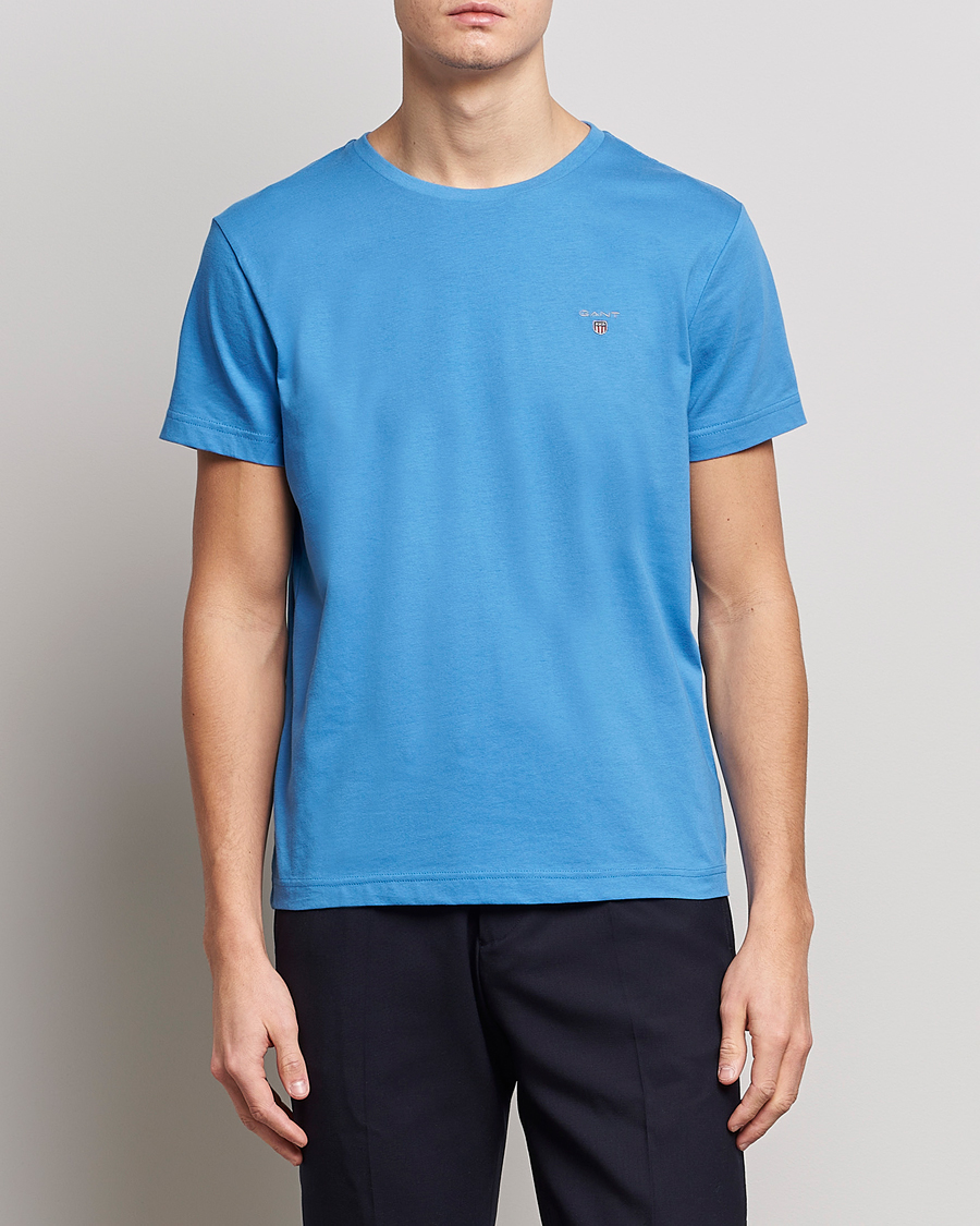 Herre | T-Shirts | GANT | The Original T-Shirt Day Blue