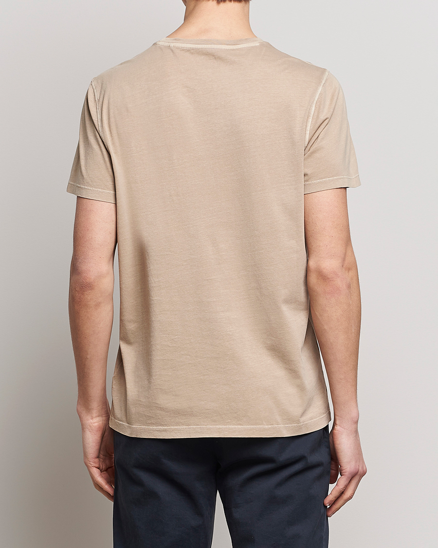 Herre | T-Shirts | GANT | Sunbleached T-Shirt Concrete Beige
