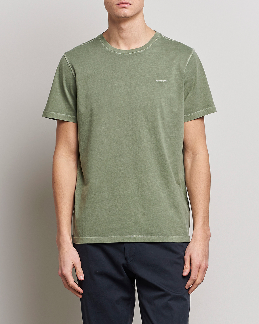 Herre | Kortermede t-shirts | GANT | Sunbleached T-Shirt Kalamata Green