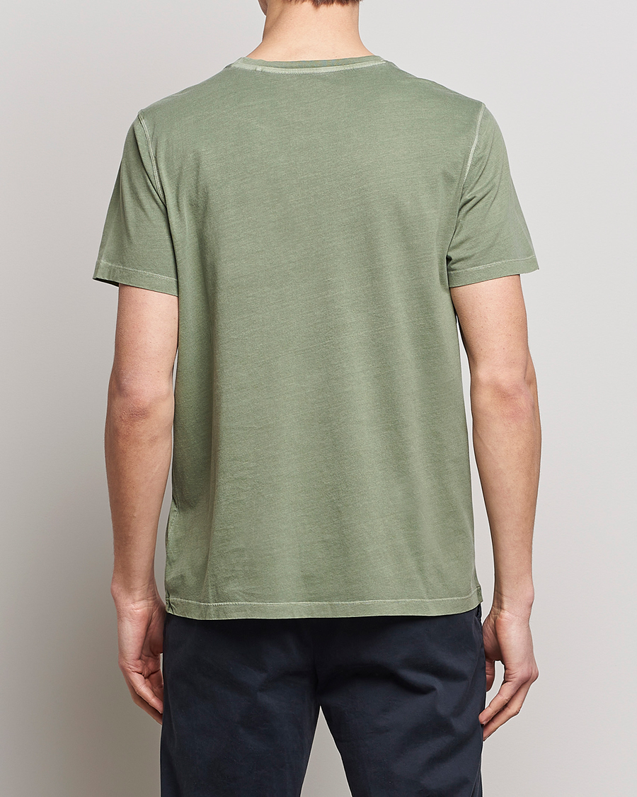 Herre | T-Shirts | GANT | Sunbleached T-Shirt Kalamata Green