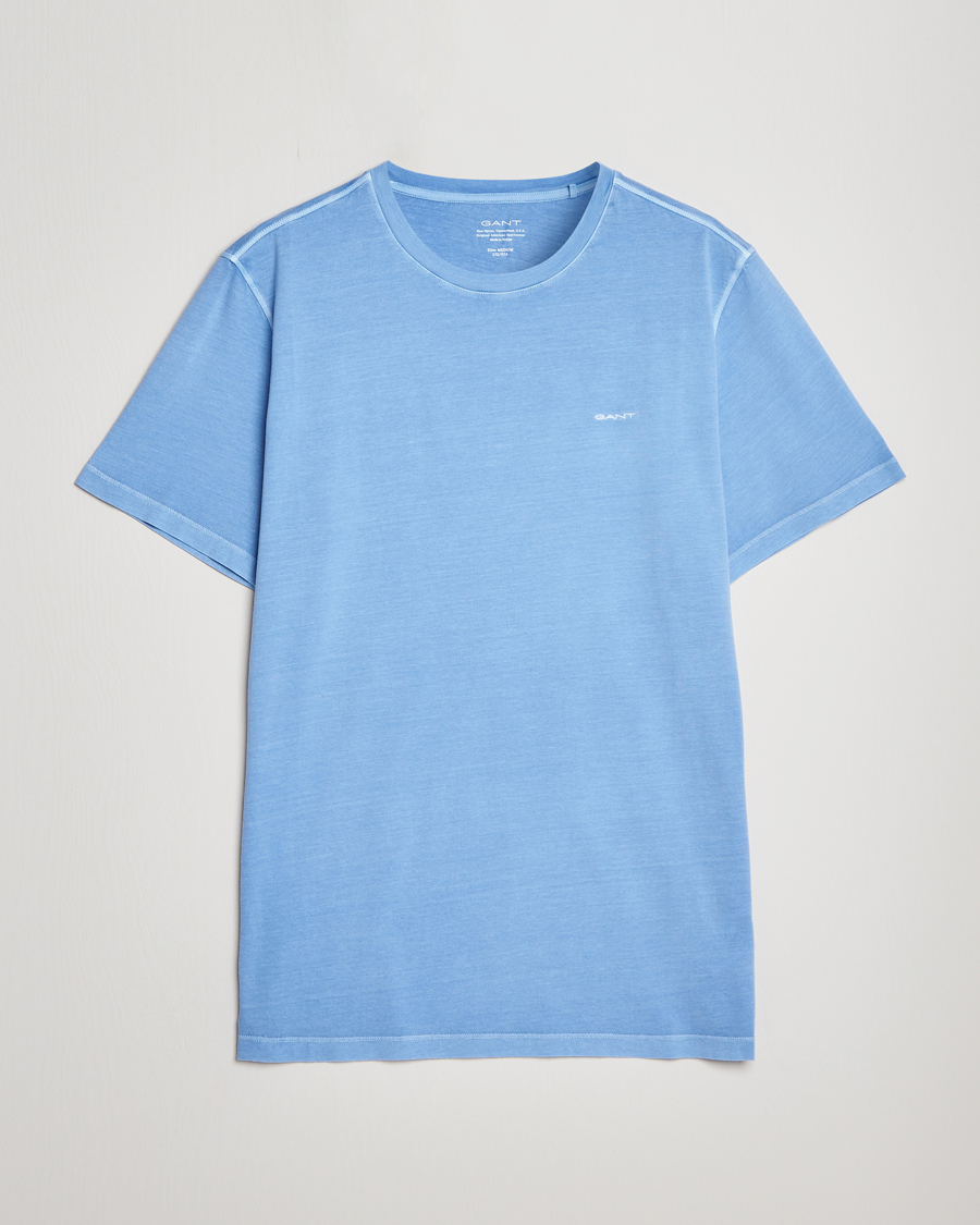 Herre | T-Shirts | GANT | Sunbleached T-Shirt Gentle Blue