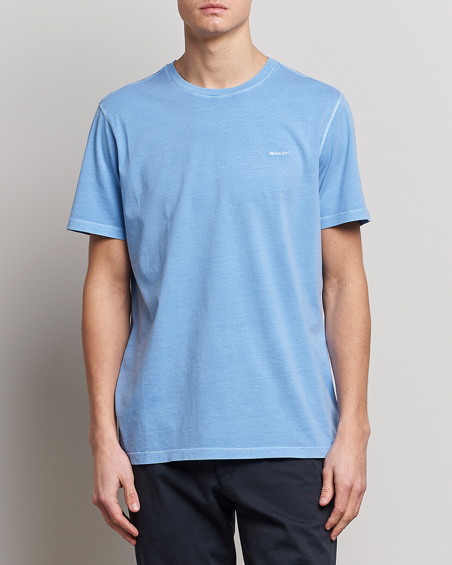 Herre | T-Shirts | GANT | Sunbleached T-Shirt Gentle Blue
