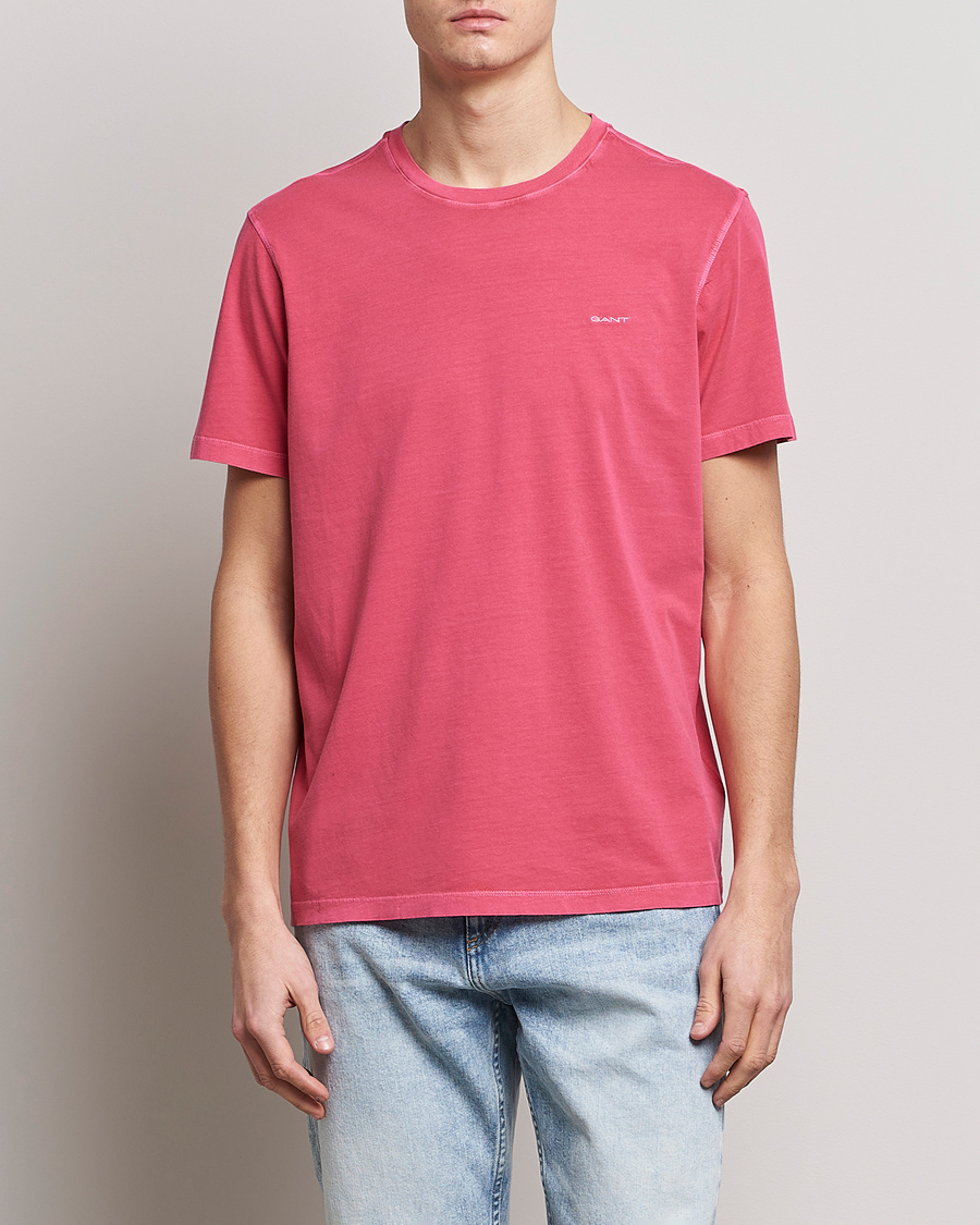 Herre |  | GANT | Sunbleached T-Shirt Magenta Pink