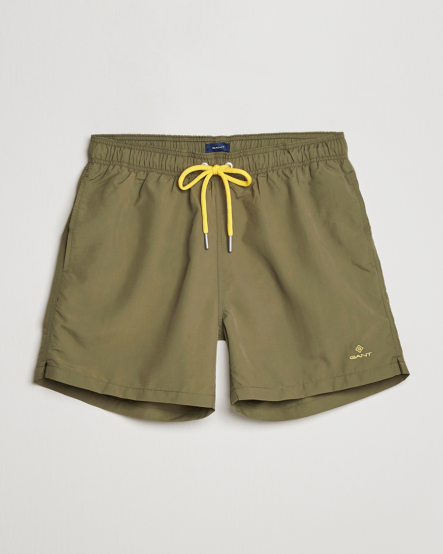 Herre | Badeshorts | GANT | Basic Swimshorts Racing Green