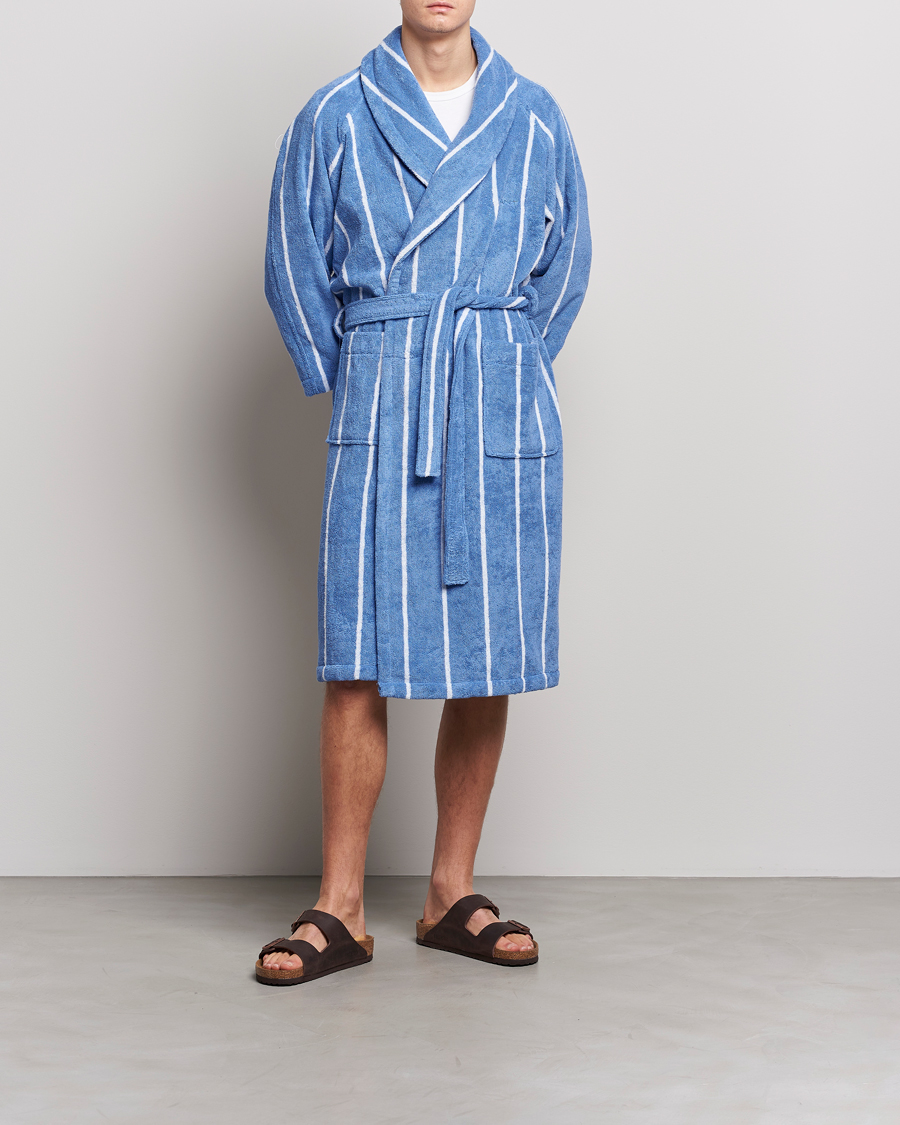 Herre | Pyjamaser og badekåper | GANT | Striped Robe Blue Bell
