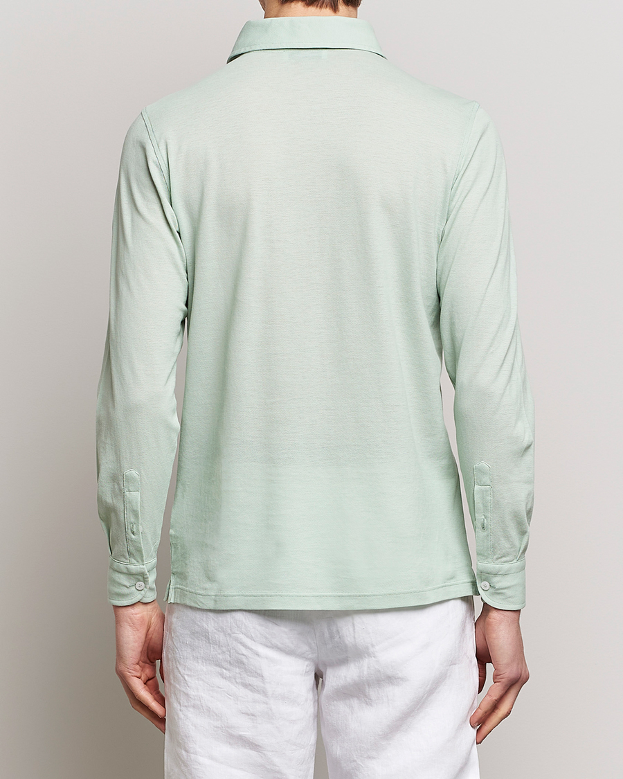Herre | Skjorter | Gran Sasso | Popover Shirt Light Green