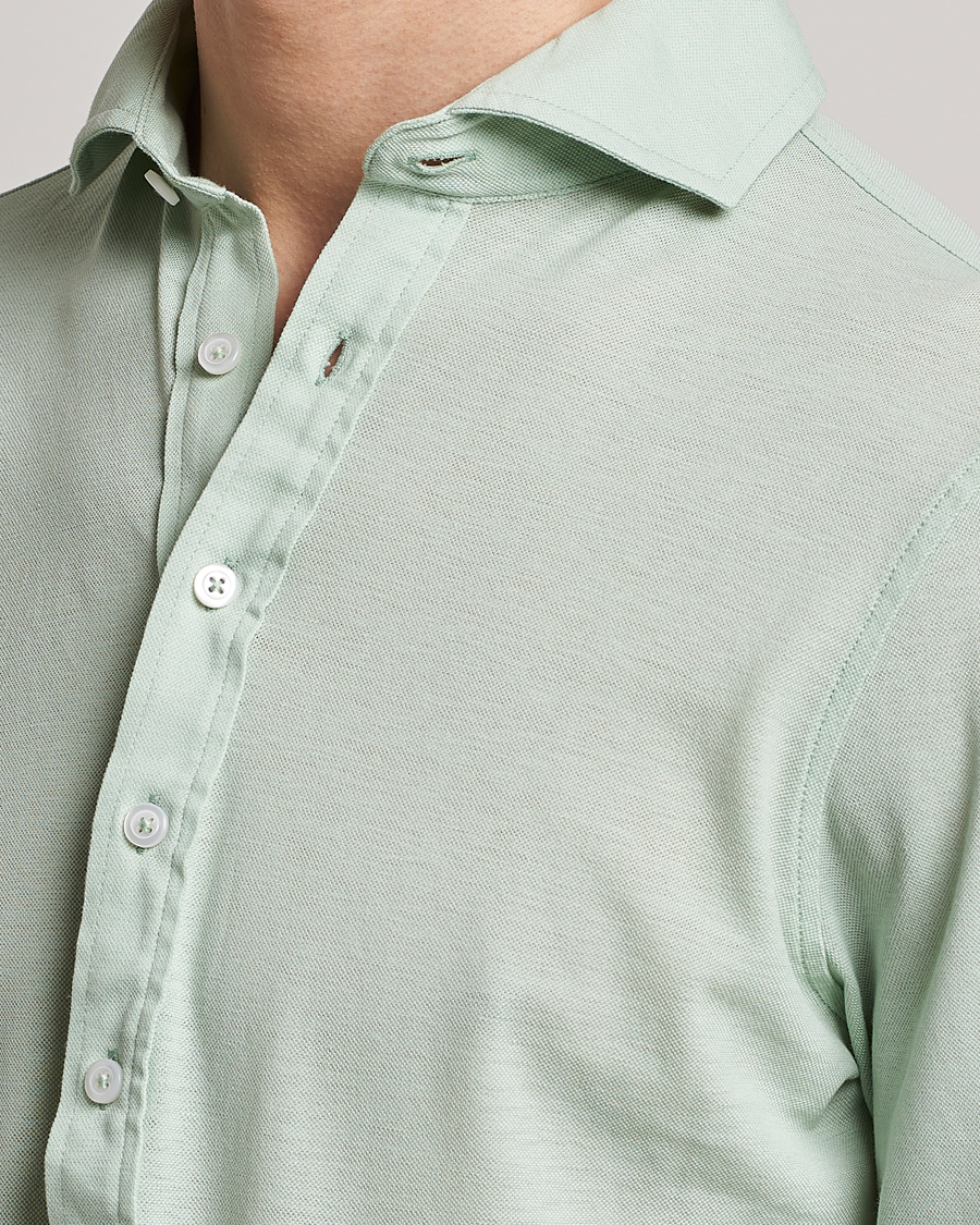 Herre | Skjorter | Gran Sasso | Popover Shirt Light Green