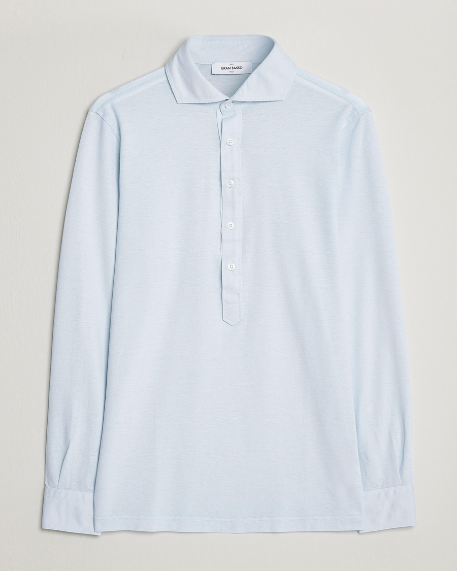 Herre | Skjorter | Gran Sasso | Popover Shirt Light Blue