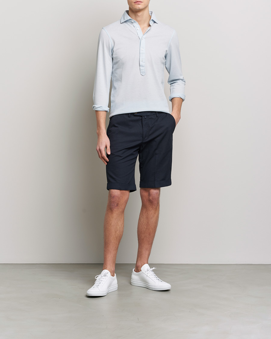 Herre | Skjorter | Gran Sasso | Popover Shirt Light Blue