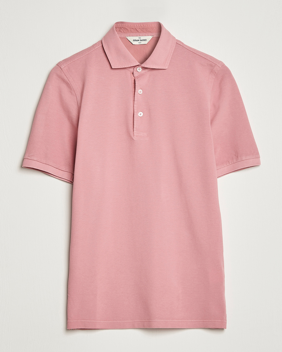 Herre | Pikéer | Gran Sasso | Washed Polo Pink
