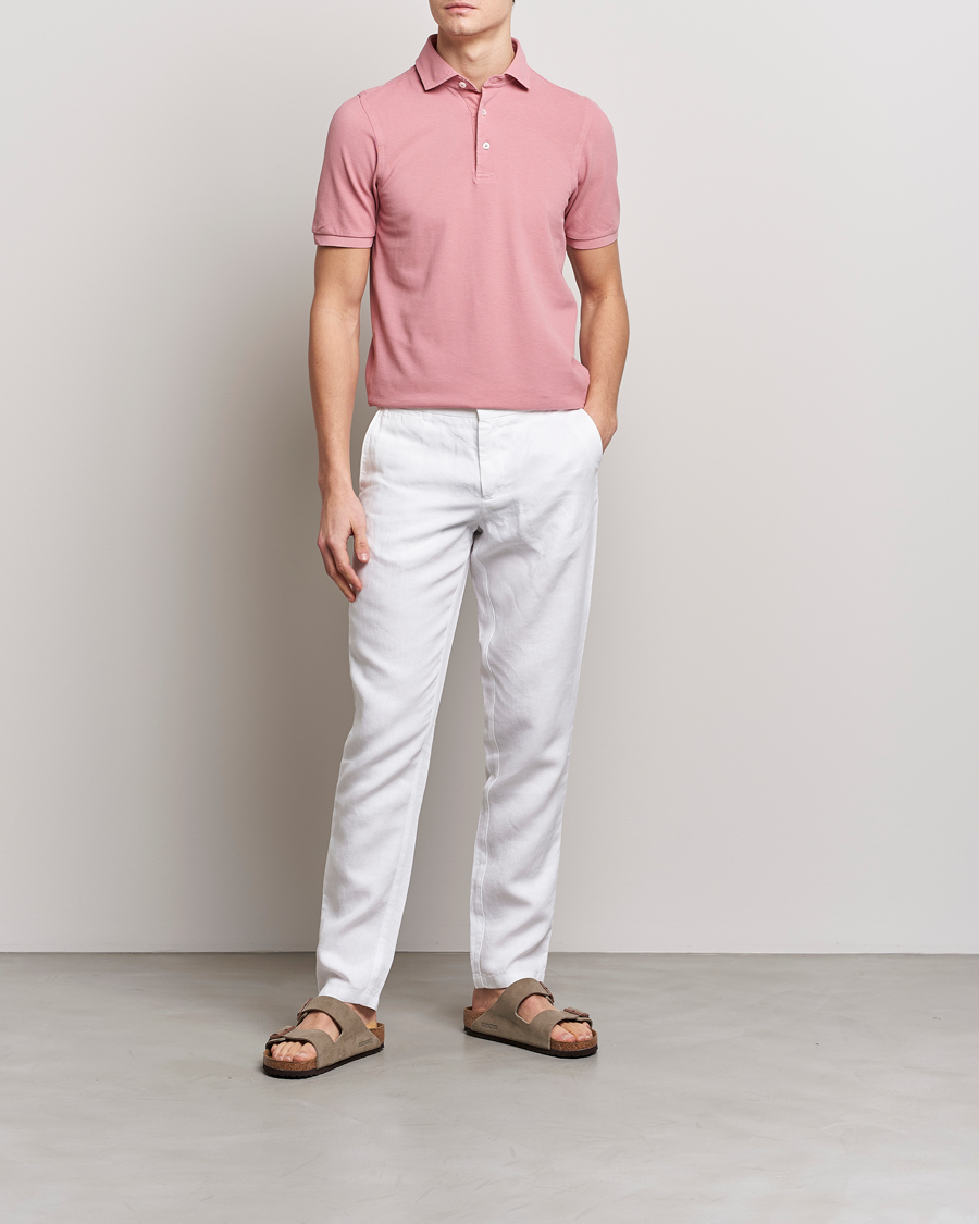 Herre | Pikéer | Gran Sasso | Washed Polo Pink