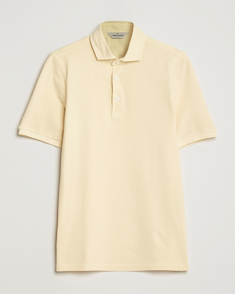 Herre | Pikéer | Gran Sasso | Washed Polo Yellow