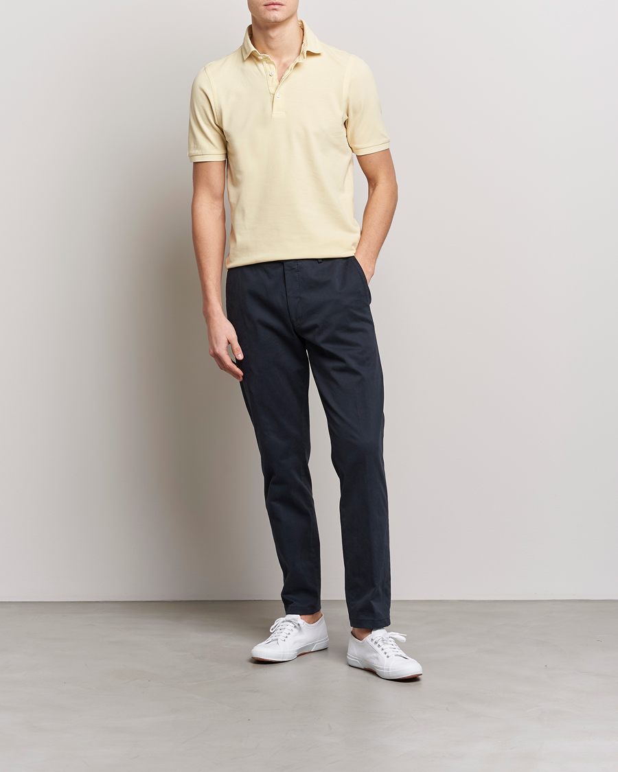 Herre | Pikéer | Gran Sasso | Washed Polo Yellow