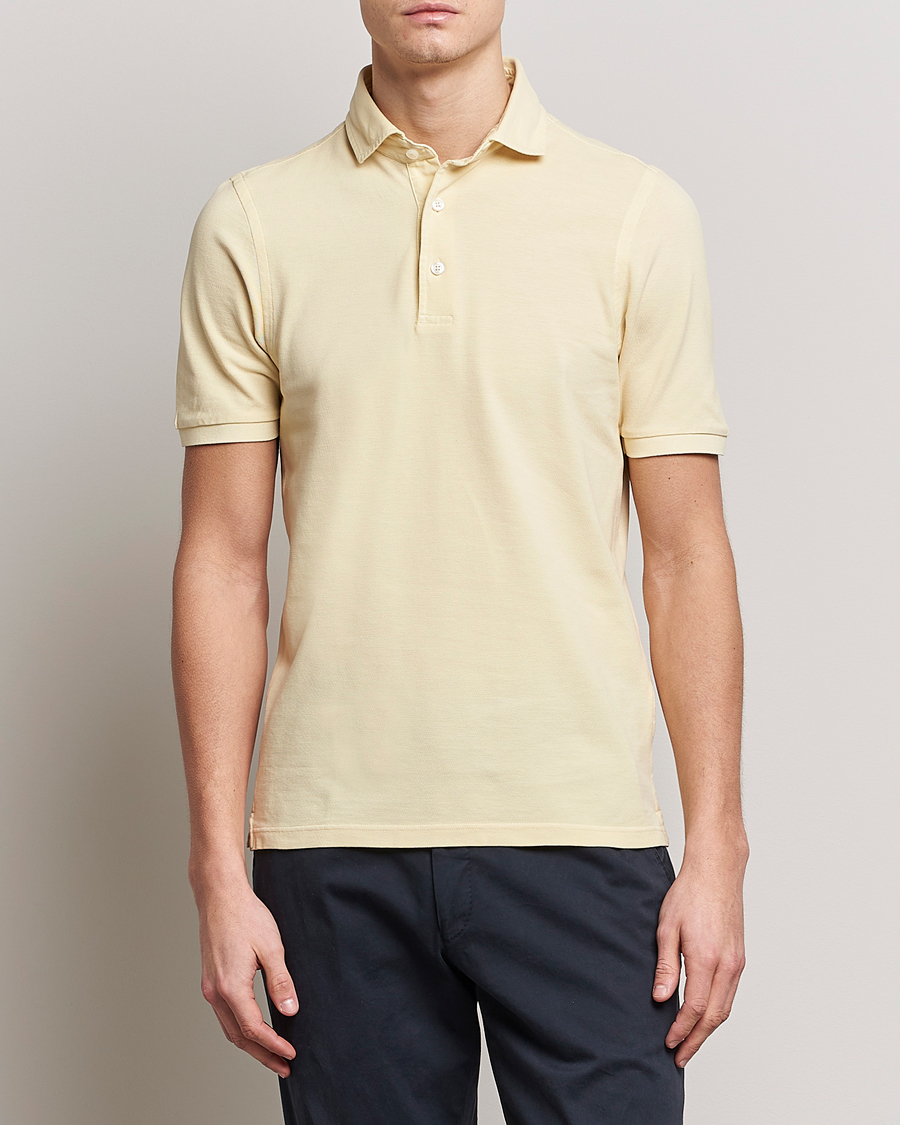 Herre | Pikéer | Gran Sasso | Washed Polo Yellow