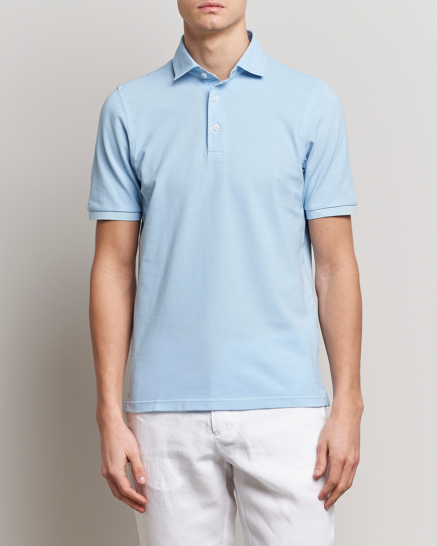 Herre |  | Gran Sasso | Washed Polo Light Blue