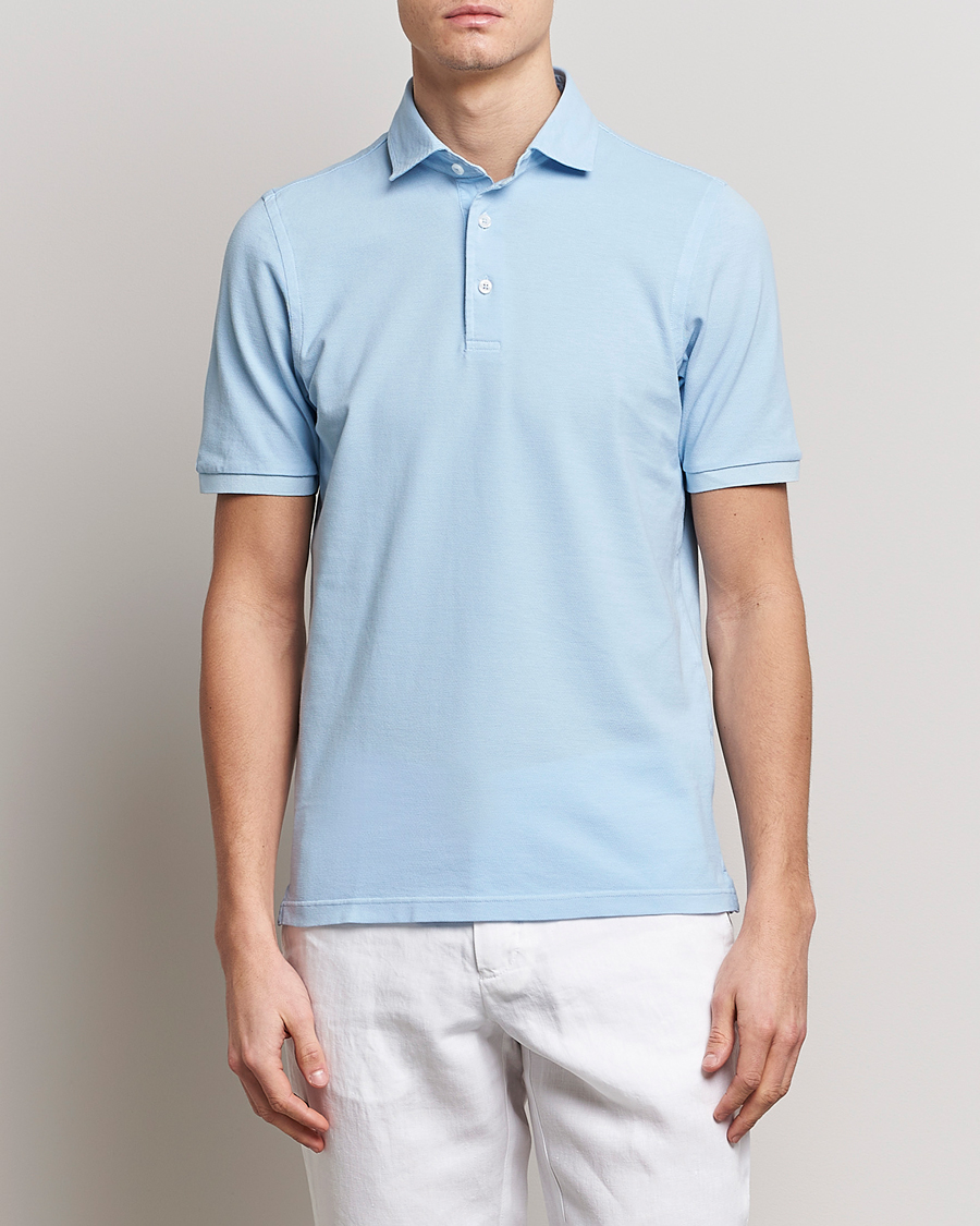 Herre | Avdelinger | Gran Sasso | Washed Polo Light Blue