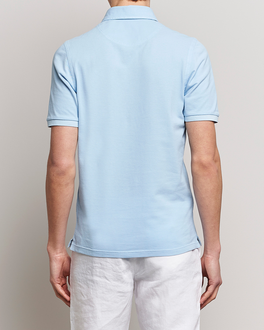 Herre | Pikéer | Gran Sasso | Washed Polo Light Blue