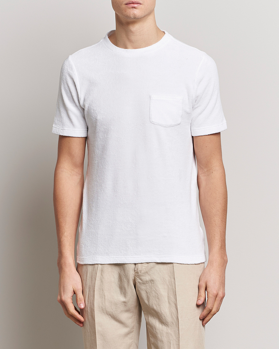 Herre | Gran Sasso | Gran Sasso | Cotton Terry Tee White