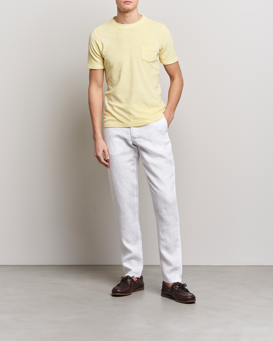 Herre | T-Shirts | Gran Sasso | Cotton Terry Tee Yellow