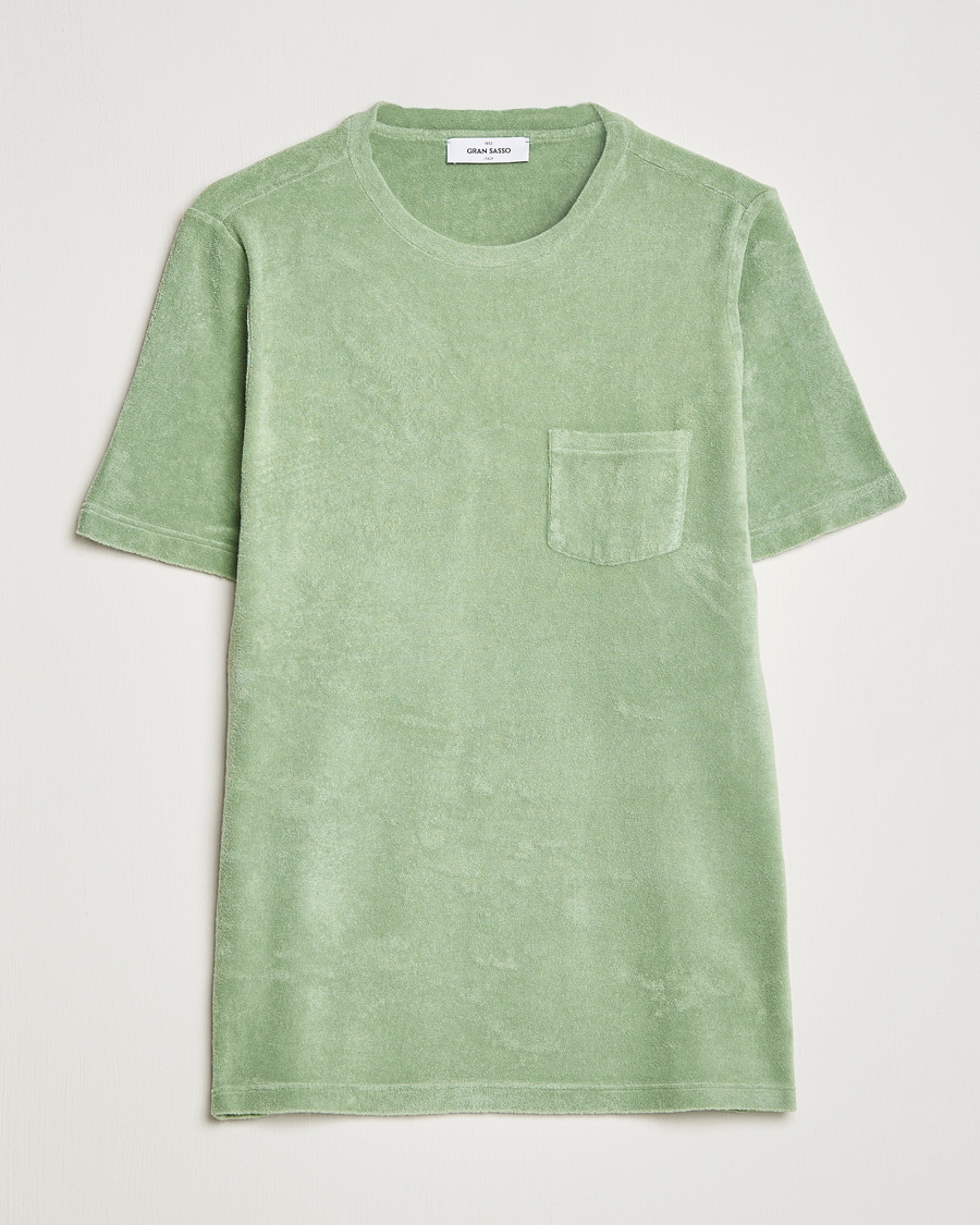 Herre | T-Shirts | Gran Sasso | Cotton Terry Tee Green