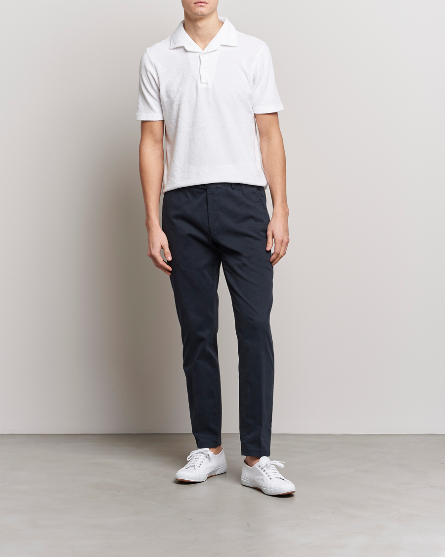 Herre | Pikéer | Gran Sasso | Cotton Terry Polo White