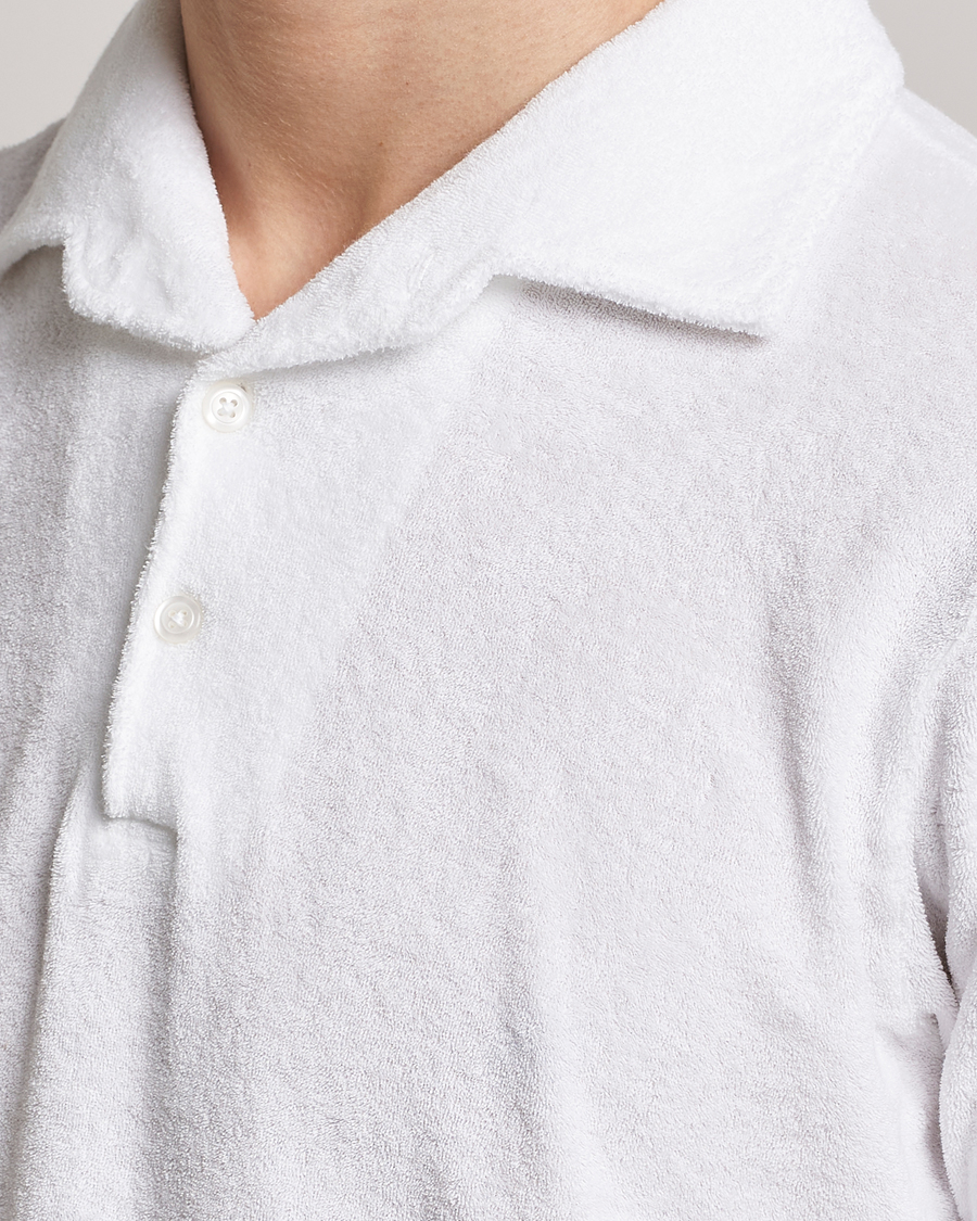 Herre | Pikéer | Gran Sasso | Cotton Terry Polo White