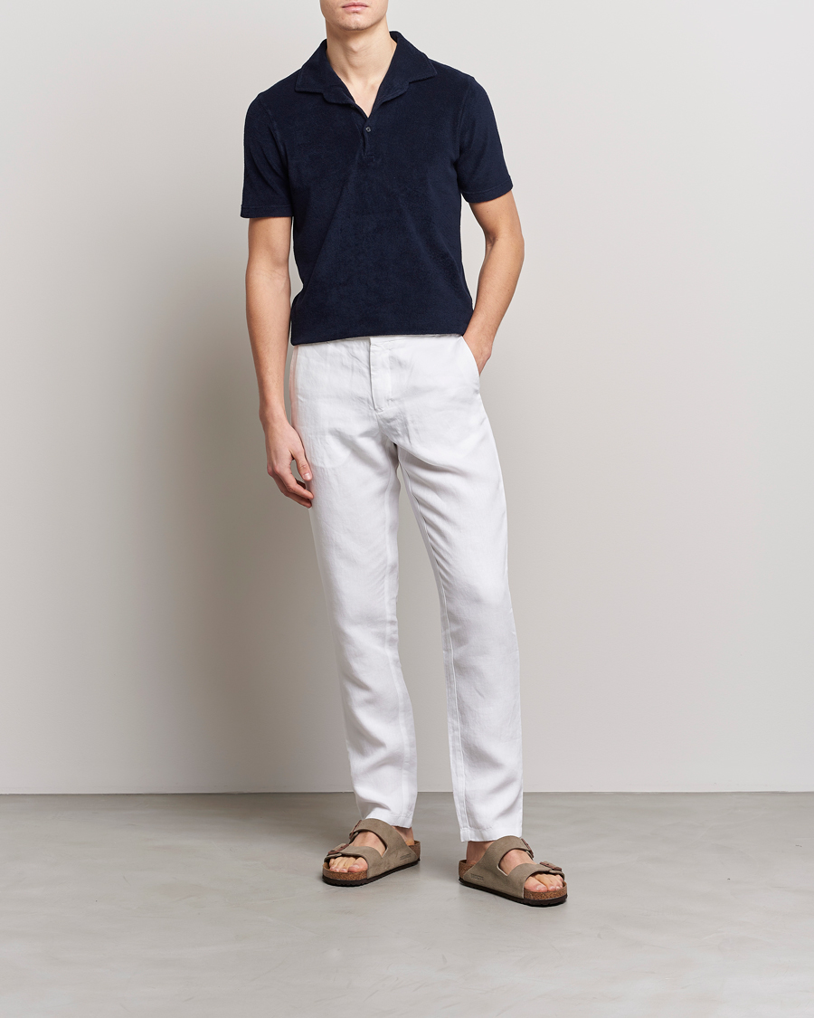 Herre | Pikéer | Gran Sasso | Cotton Terry Polo Navy