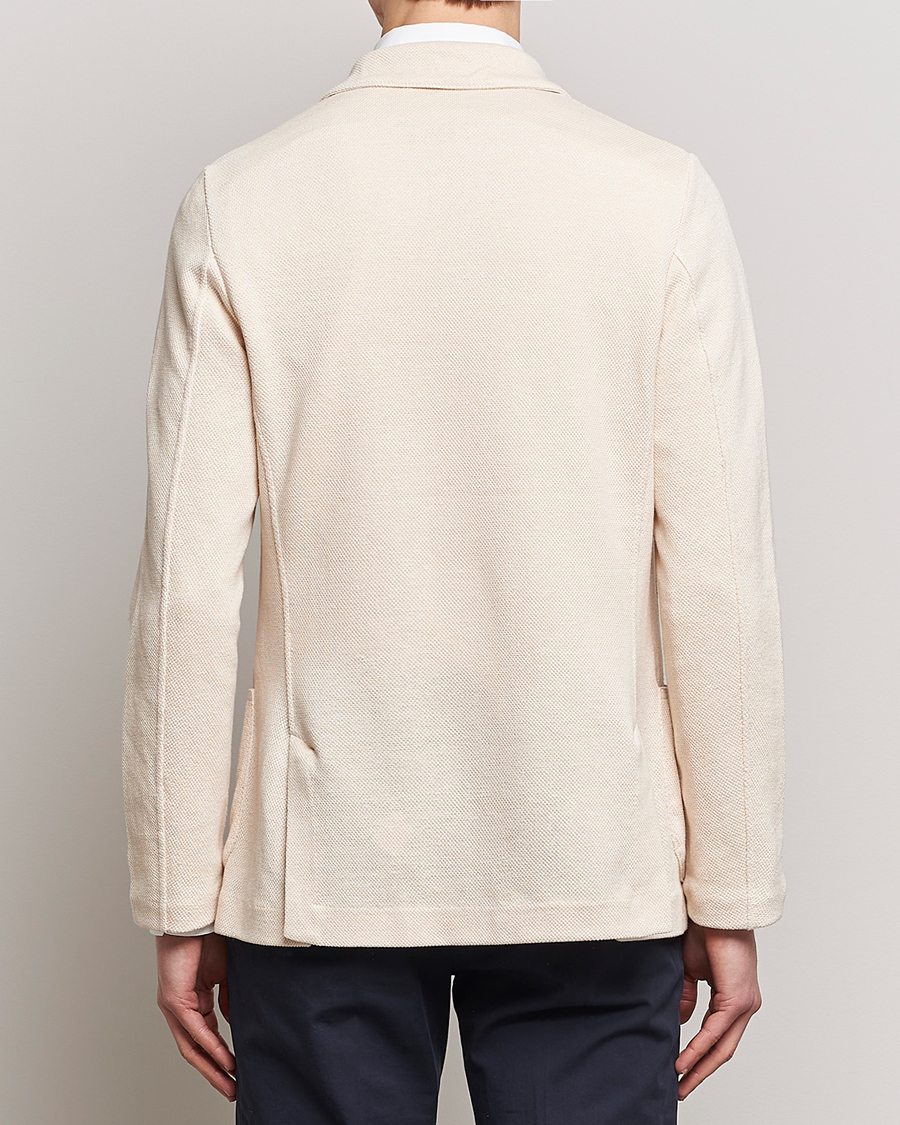 Herre | Dressjakker | Gran Sasso | Structured Cotton/Linen Blazer Cream