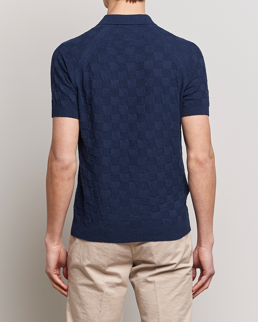 Herre | Pikéer | Gran Sasso | Structured Terry Polo Navy