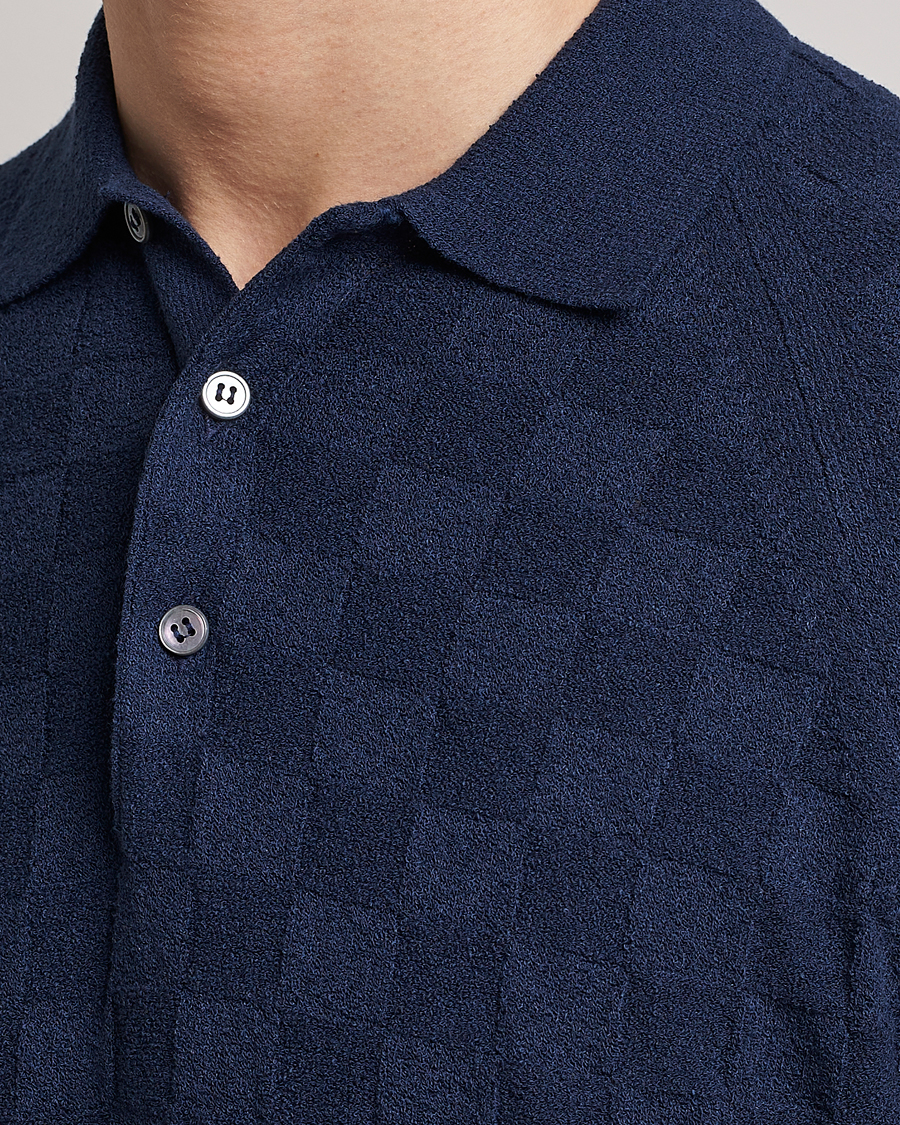 Herre | Pikéer | Gran Sasso | Structured Terry Polo Navy