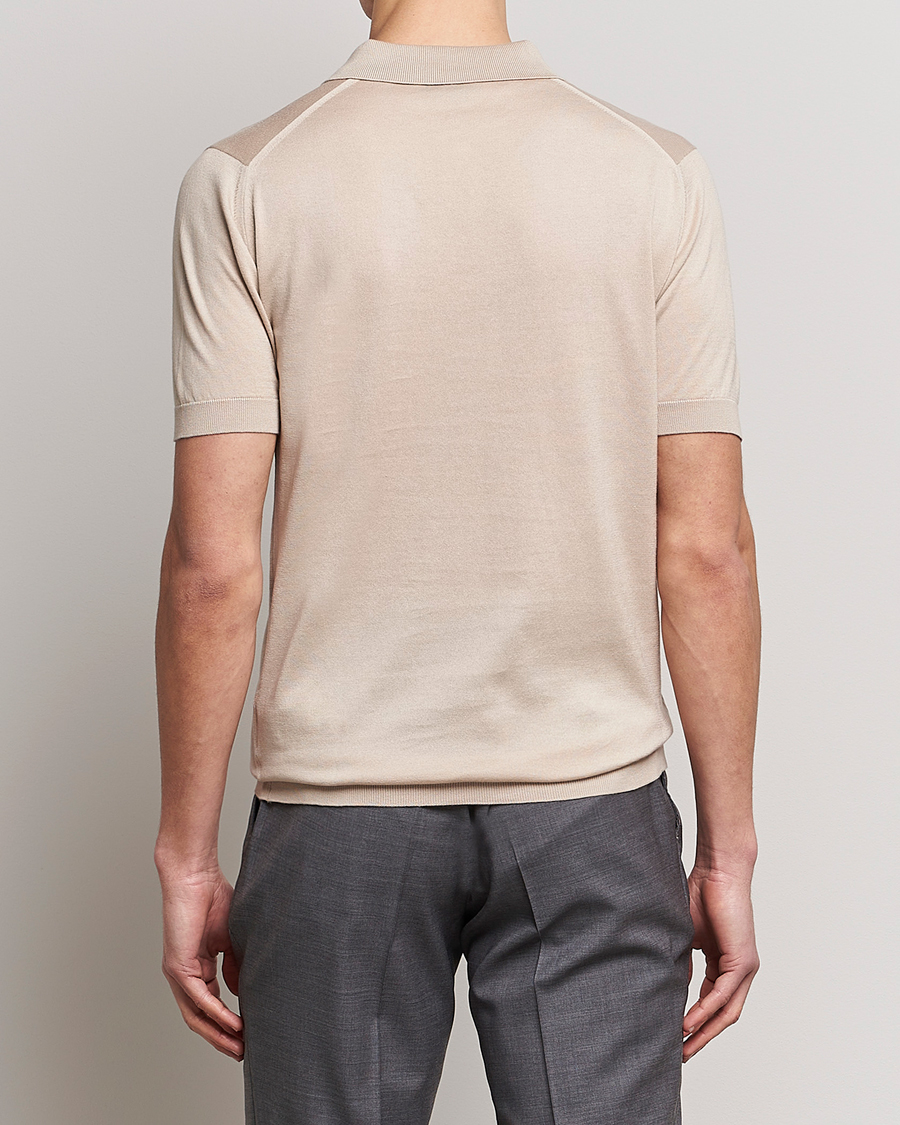 Herre | Pikéer | John Smedley | Adrian Slim Fit Sea Island Polo Almond