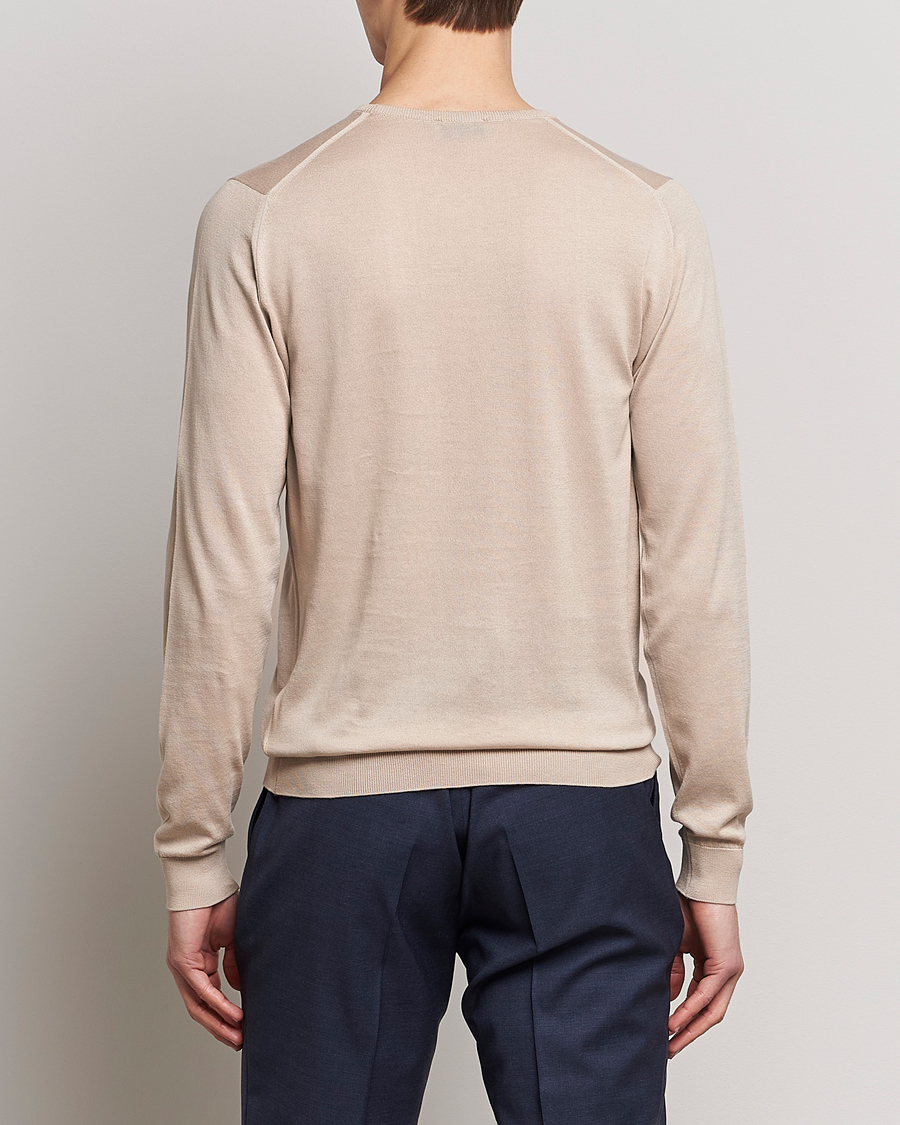 Herre | Gensere | John Smedley | Hatfield Sea Island Crew Neck Almond