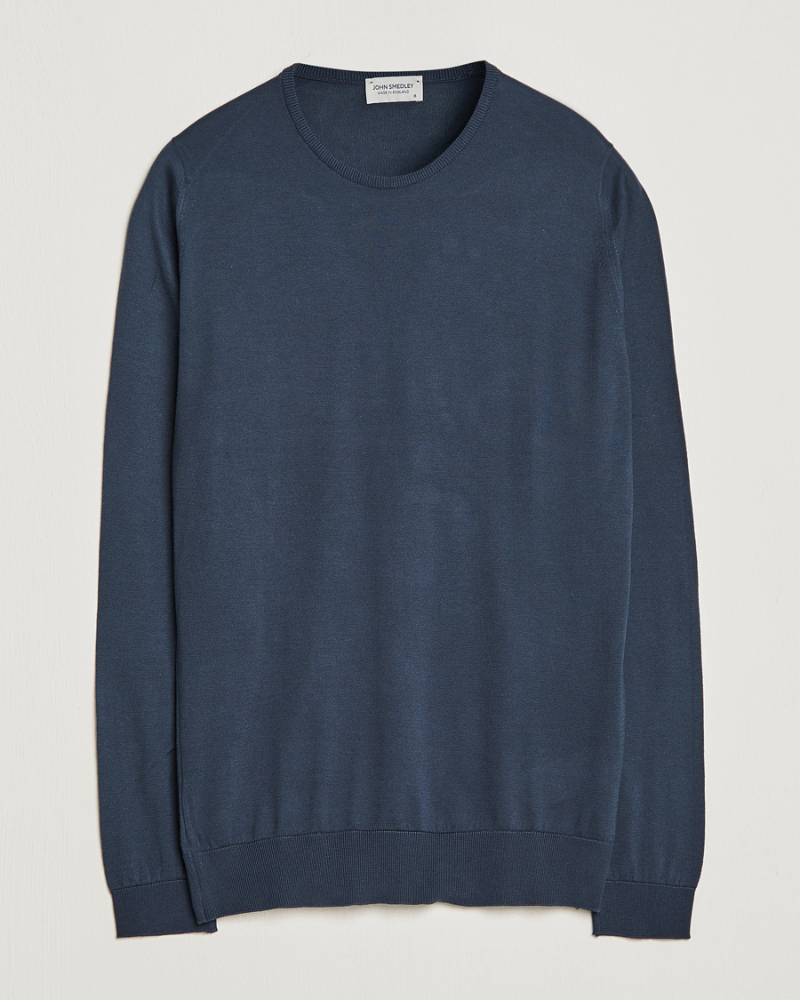 Herre | Gensere | John Smedley | Hatfield Sea Island Crew Neck Granite