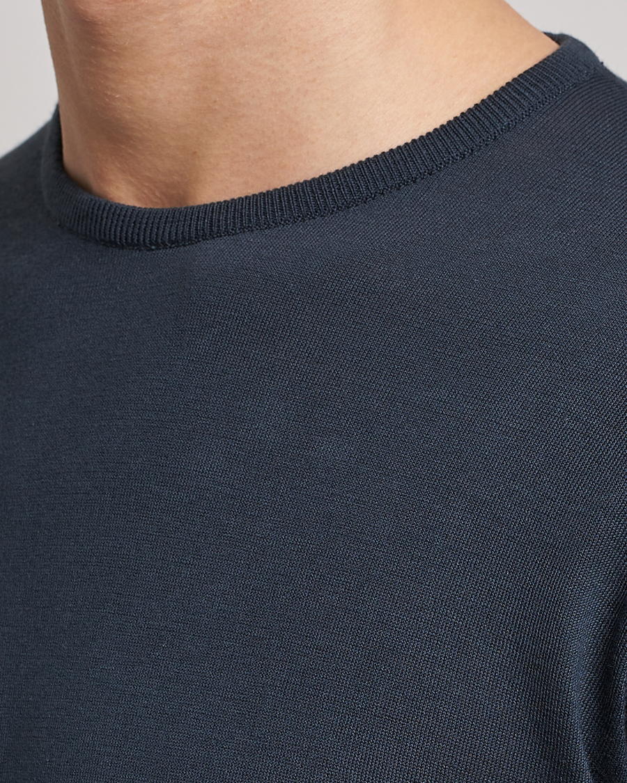 Herre | Gensere | John Smedley | Hatfield Sea Island Crew Neck Granite