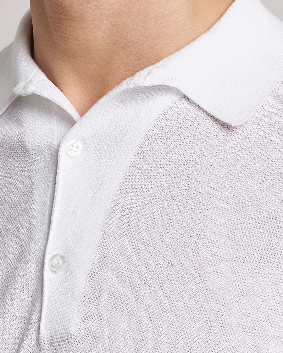 Herre | Pikéer | John Smedley | Roth Structured Pique White
