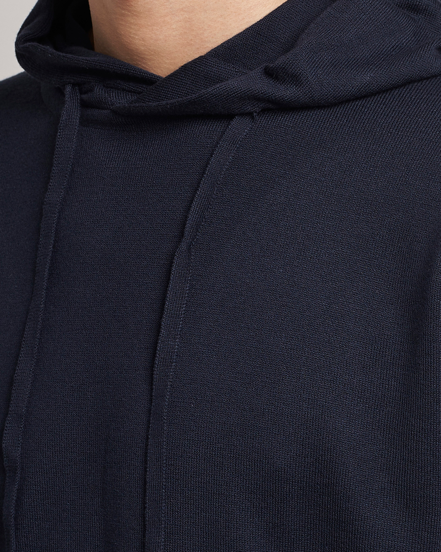 Herre | Gensere | John Smedley | Sundown Sea Island Hoodie Navy