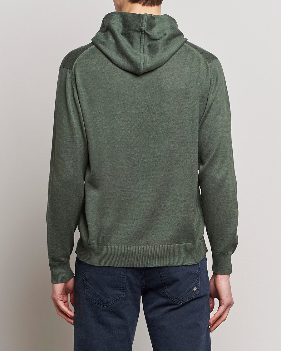 Herre | Gensere | John Smedley | Sundown Sea Island Hoodie Palm Green