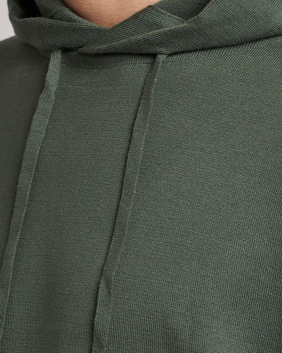 Herre | Gensere | John Smedley | Sundown Sea Island Hoodie Palm Green