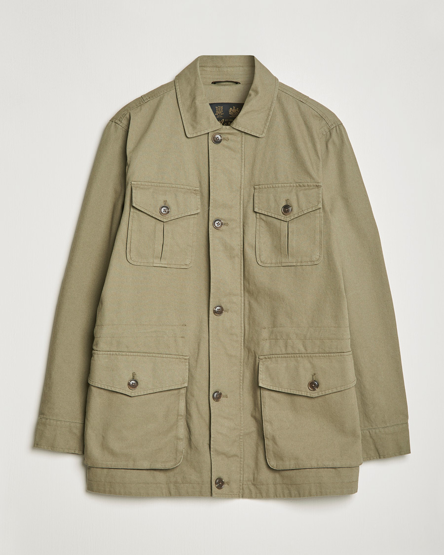 Herre | Jakker | Morris | Amira Cotton Sand Field Jacket Olive
