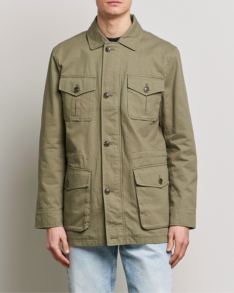 Herre |  | Morris | Amira Cotton Sand Field Jacket Olive