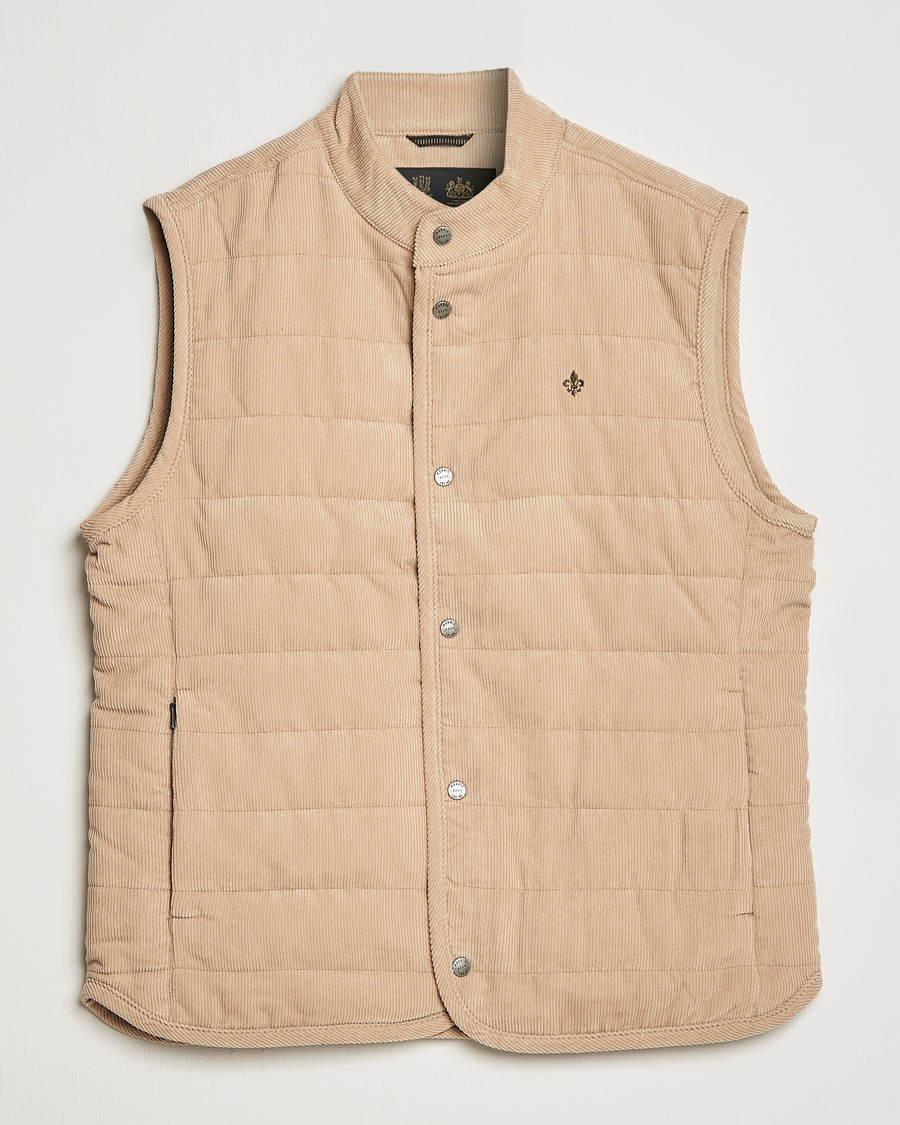 Herre | Vester | Morris | Woburn Baby Cord Vest Beige