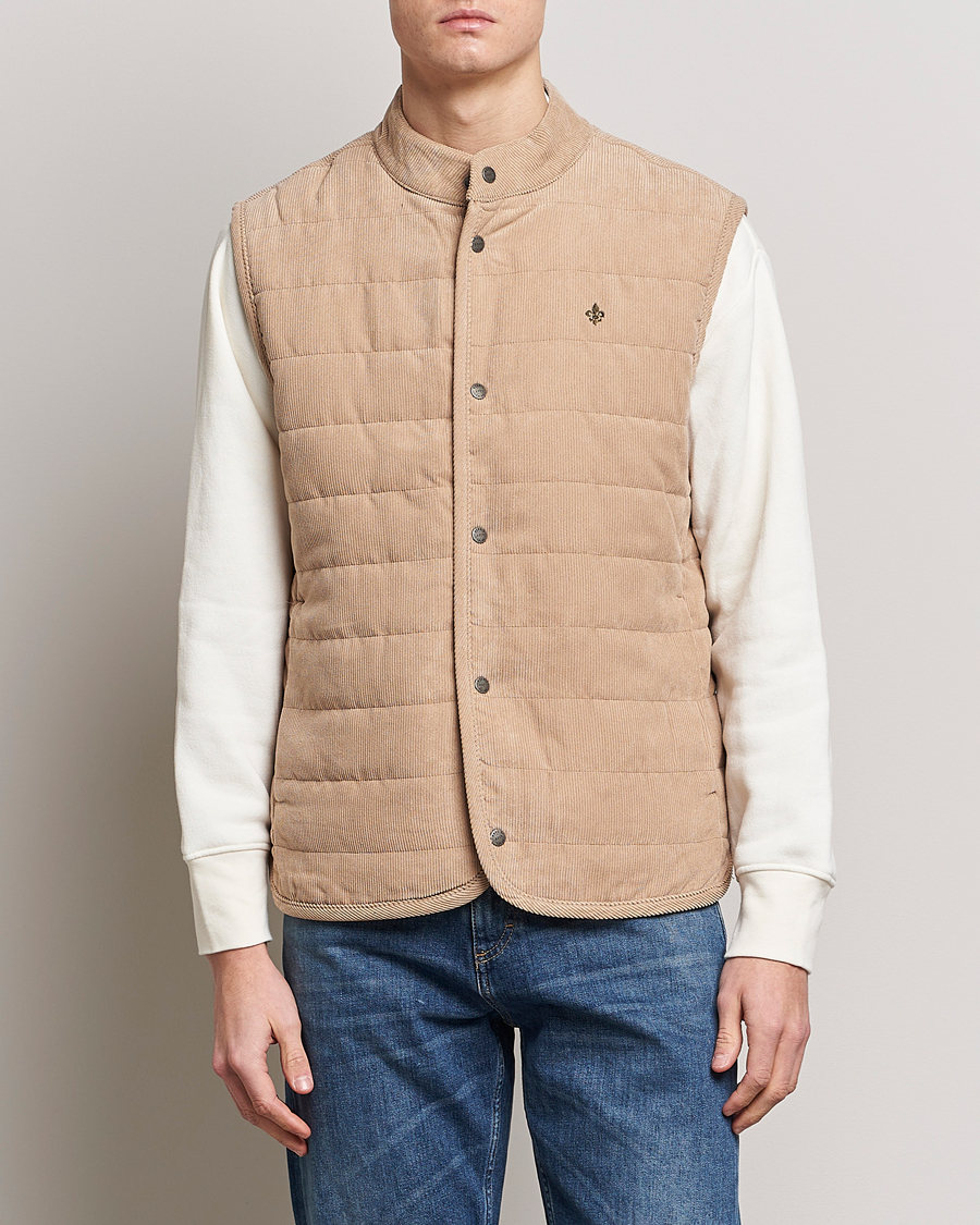 Herre |  | Morris | Woburn Baby Cord Vest Beige