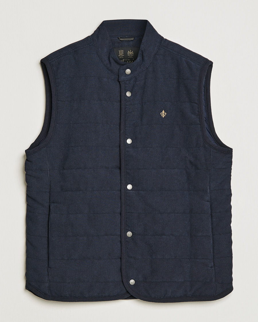 Herre | Vester | Morris | Woburn Baby Cord Vest Blue